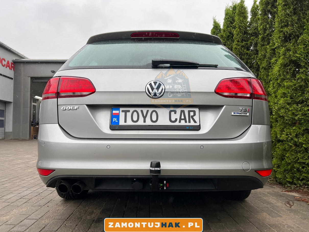 volkswagen golf vii kombi jak wyglada po montazu haka holowniczego